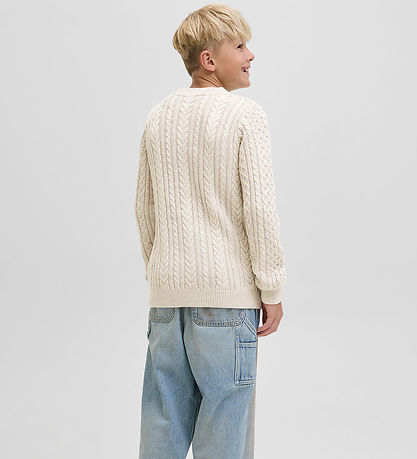 Jack & Jones Tröja - Stickad - JprBlusean - Silver Foder/Melange