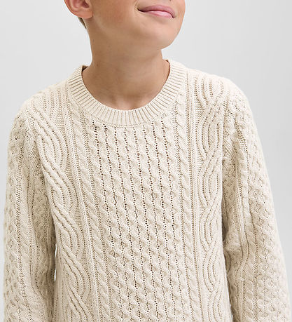 Jack & Jones Tröja - Stickad - JprBlusean - Silver Foder/Melange