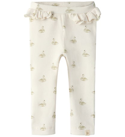 Lil' Atelier Leggings - Noos - Rib - NbfGavo - Pastel Parchment/
