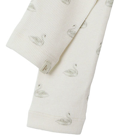 Lil' Atelier Leggings - Nej - Rib - NmfGavo - Pastel Pergament/