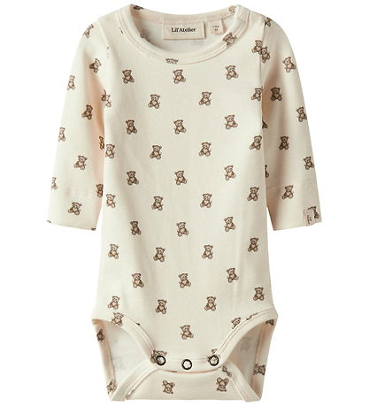 Lil' Atelier Bodysuit l/s - Noos - NbnGayo - Turtledove/Teddybea