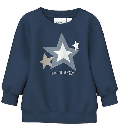 Name It Peysa - NbmVonne - Merki Blue/Stjörnur