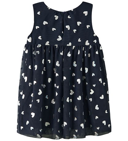 Name It Kjóll - NmfVabos - Dökkblátt Blazer/Heart