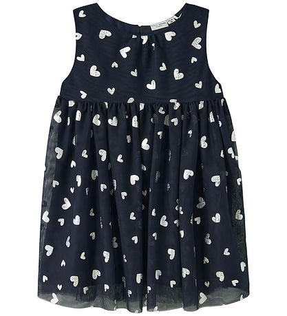 Name It Kjóll - NmfVabos - Dökkblátt Blazer/Heart