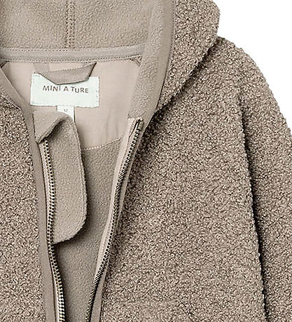 Mini A Ture Fleecejacke - MatLiff - Grey Brown