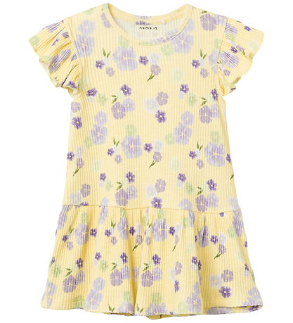 Name It Klänning - NmfPhalia - Rib - Double Cream