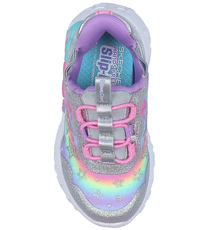 Skechers Shoes w. Light - Unicorn Charm - Silver/Multi