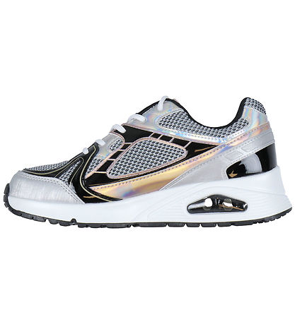 Skechers Sko - Platina Flash - Sølv/Svart