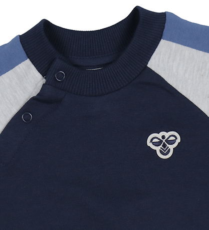 Hummel Sweatshirt - HmlMini - Dress Blues w. Logo