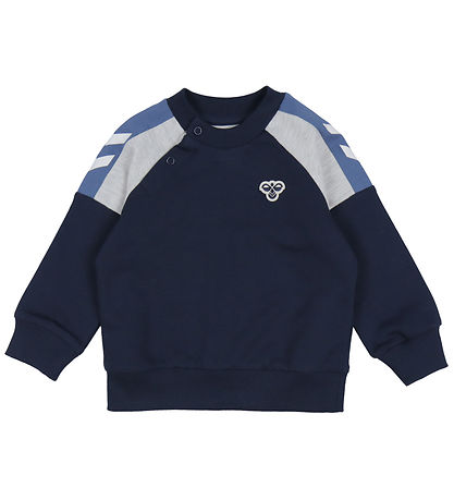 Hummel Sweatshirt - HmlMini - Dress Blues w. Logo