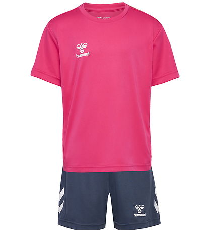 Hummel Tracksuit - HmlLogo - Raspberry Sorbet/Ombre Blue