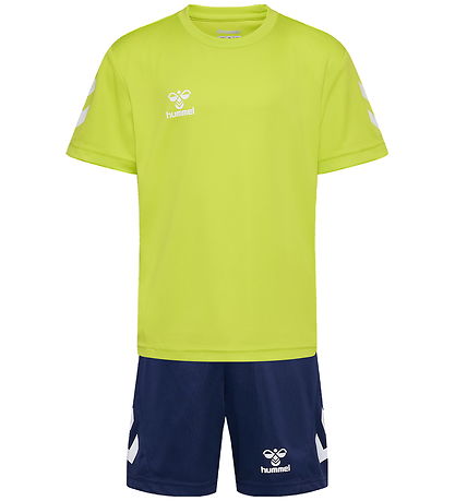 Hummel Tracksuit - HmlLogo - Lime Punch/Marine