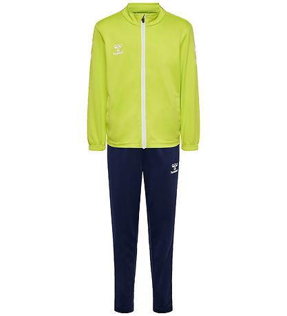 Hummel Träningsset - HmlLogo - Lime Punch/Marine