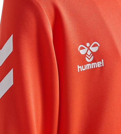 Hummel Tracksuit - HmlLogo - Nasturtium/Dark Denim