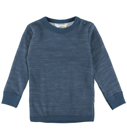 Joha Blússa - Ull/Bambus - Dark Denim