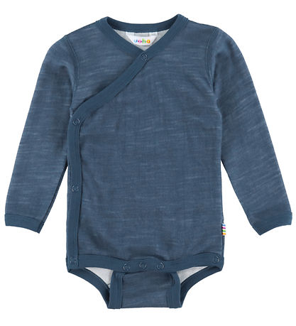 Joha Wrap samfella l/e - Ull/Bambus - Dark Denim