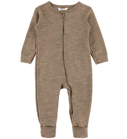 Joha Jumpsuit - Wool/Silk - Beige Melange
