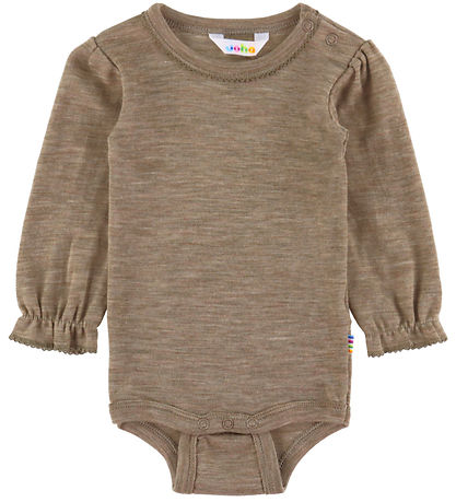 Joha Romper l/s - Wol/Zijde - Beige Melange