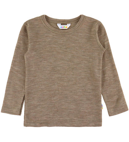 Joha Bluse - Wolle/Seide - Beige Melange