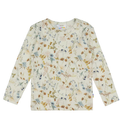 Joha Blússa - Ull - Off White M. Blóm