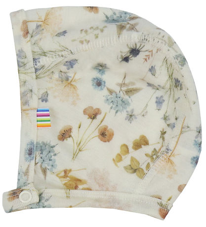 Joha Ungbarnahúfa - Ull - Off White M. Blóm