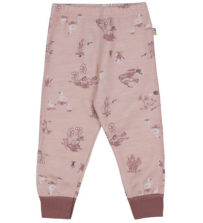Joha Leggings - ull/Bambus - Bleikt M. Prentað