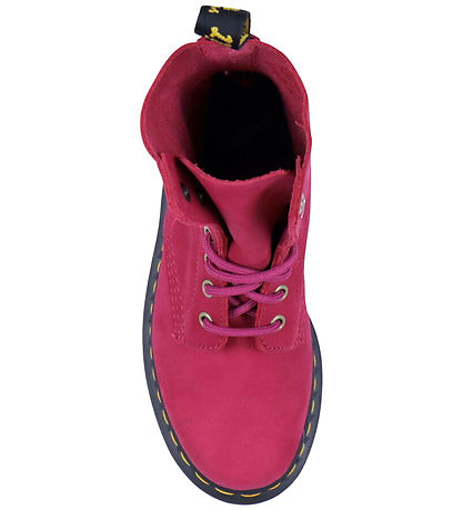 Dr. Martens Stígvél - 1460 Pascal - Fucksia Bleikt Milled Nubuck