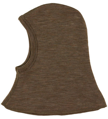 Joha Balaclava - Wool/Silk - 2-layer - Brown Melange