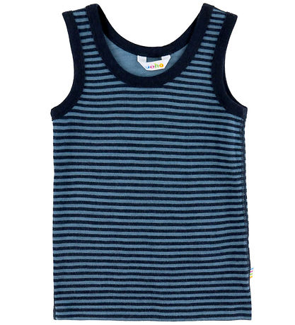 Joha Undershirt - Wool - Blue w. Stripes