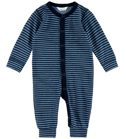 Joha Jumpsuit - Wool - Blue w. Stripes