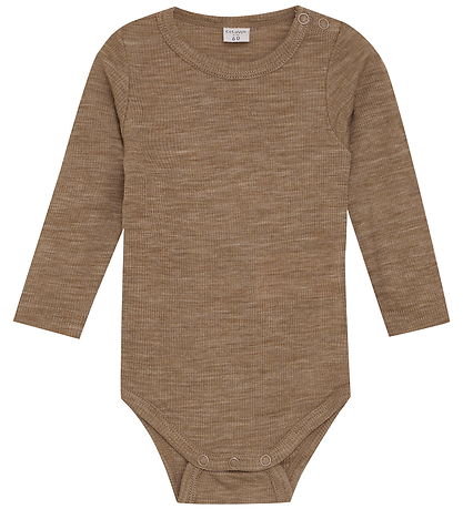 CeLaVi Bodysuit l/s - Wool - Cocoa Cream