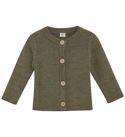 CeLaVi Cardigan - Wool - Dusky Green