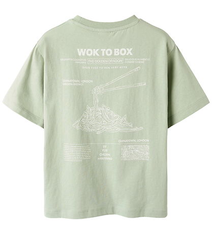 Name It T-shirt - NkmFrederik - Desert Sage w. Print