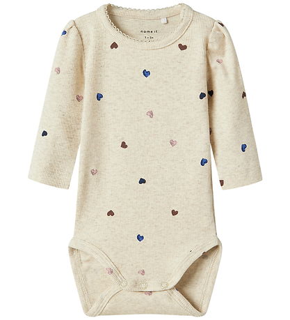 Name It Bodysuit l/s - NbfNutti - Peyote Melange