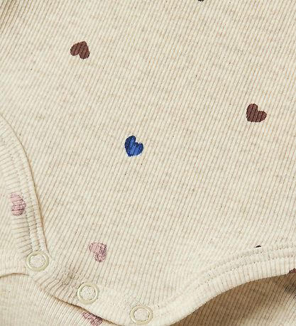 Name It Bodysuit l/s - NbfNutti - Peyote Melange