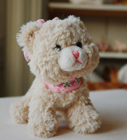 Konges Sløjd Rattle - Cat - Beige
