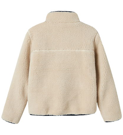 Name It Fleece Jacket - NknMattia - Moonbeam/Dark Sapphire
