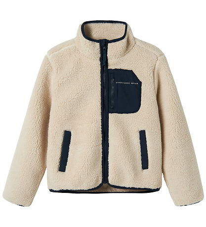Name It Fleece Jacket - NknMattia - Moonbeam/Dark Sapphire