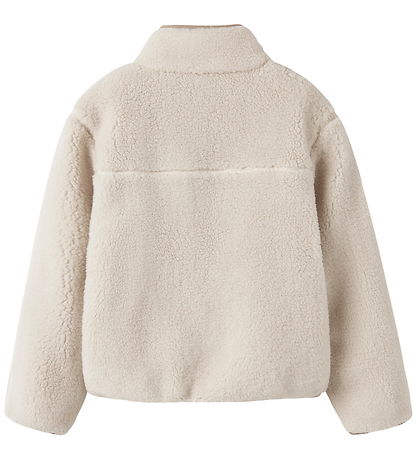 Name It Fleecejacke - NknMattia - Moonbeam/Savannah Tan