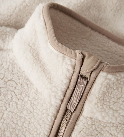 Name It Fleecejacke - NknMattia - Moonbeam/Savannah Tan