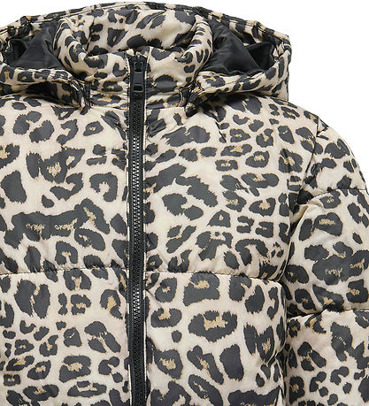 Kids Only Paddet Jacket - KogDalia - Silver Mink/Leo