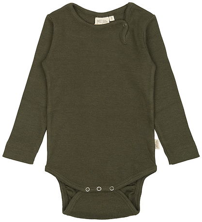 Petit Piao Samfella l/e - Rib - Modal - Green Leaf