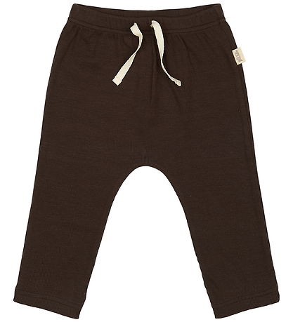 Petit Piao Trousers - Rib - Modal - Coffee Bean