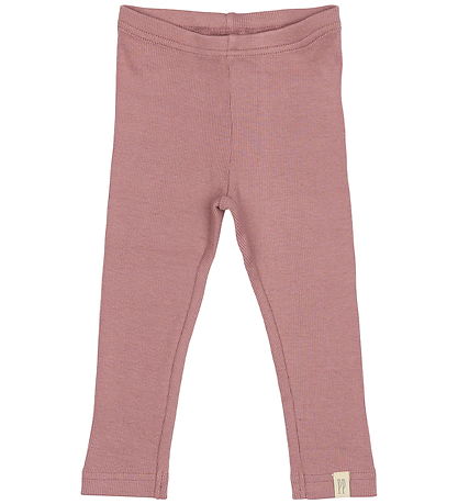 Petit Piao Leggings - Rib - Modal - Nostalgísk Rose