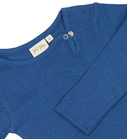 Petit Piao Bodysuit l/s - Rib - Modal - True Navy
