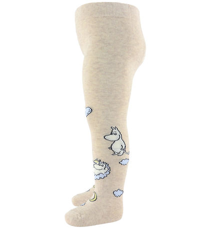 MarMar Sukkahousut - Jacquard - MOOMIN - Beige Kirjava