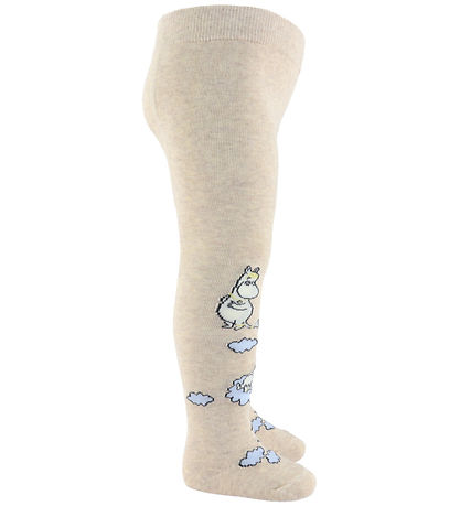 MarMar Sukkahousut - Jacquard - MOOMIN - Beige Kirjava