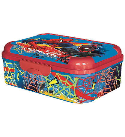 Spider-Man Nestisbox - 16x11x6,5 cm - Blátt/Rautt