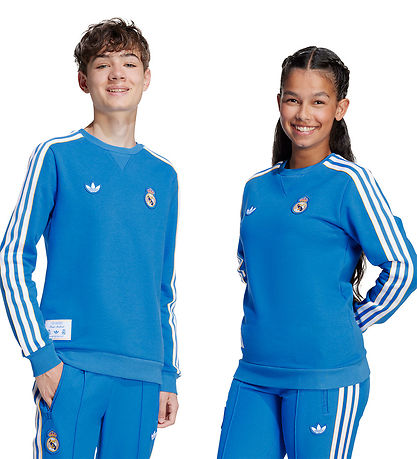 adidas Originals Sweatshirt - Real Madrid - Blue Bird/White