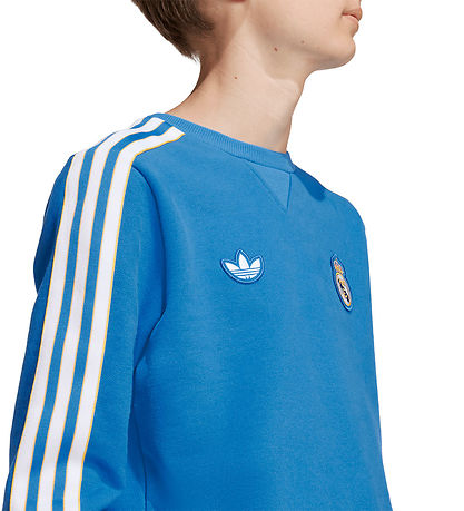 adidas Originals Sweatshirt - Real Madrid - Blue Bird/White